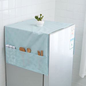 Home Kitchen PEVA Dustproof Waterproof Fridge Refrigerator Dust Cover Hanging Storage Bag