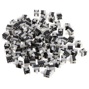 300pcs 8.5 x 8.5mm Touch Self-locking Button Switch Double Row Six Feet Straight