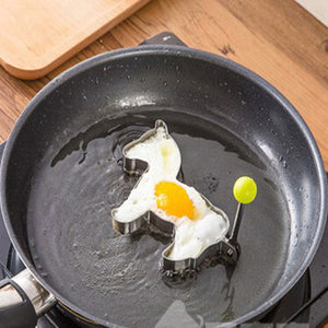 Honana Horse Shape Fried Egg Mold Stainless Steel Pan Cake Egg Ring Mould Cooking Tool