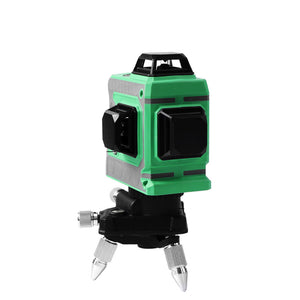 12 Lines 3D Laser Level Self-Leveling 360 Horizontal And Vertical Cross Super Powerful Green Laser Beam Line(Green)