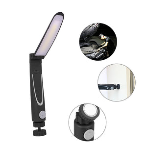 Enusic Foldable Rechargeable COB Work Light Hand Stepless Dimming Torch Inspection Magnetic Lamp