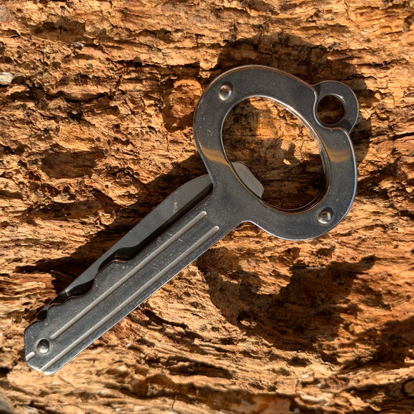 Sanrenmu 4120 Mini Key Multifunctional Pocket Folding EDC Key Chain Ring Outdoor Camping Tools Bottle Opener