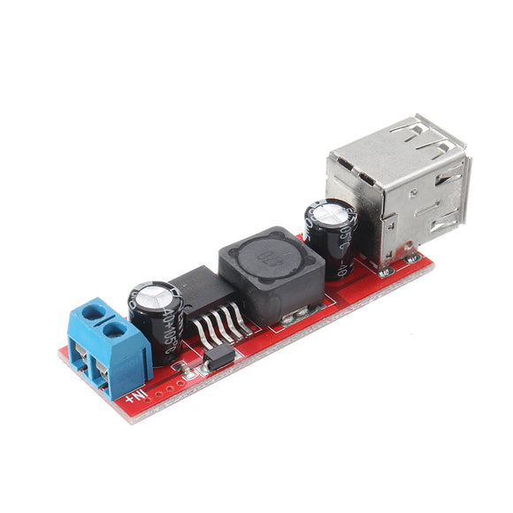 5pcs Dual USB Output 9V/12V/24V/36V to 5V DC-DC Vehicle Charging 3A Buck Voltage Regulator Power Supply Module