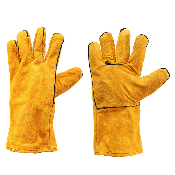 Welders Welding Work Soft Cowhide Leather Plus Gloves for Protecting Hand