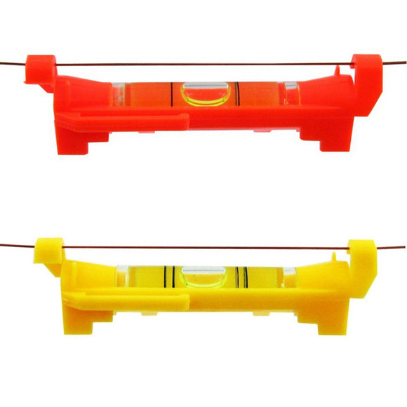 HACCURY Pen-shaped Horizontal Mini Rope Bubble Line Level Lanyard Level Meter Line Level Red Yellow