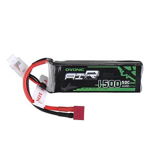 Ovonic 7.4V 1500mAh 50C 2S Lipo Battery JST Plug for 1/18 RC Car Airplane