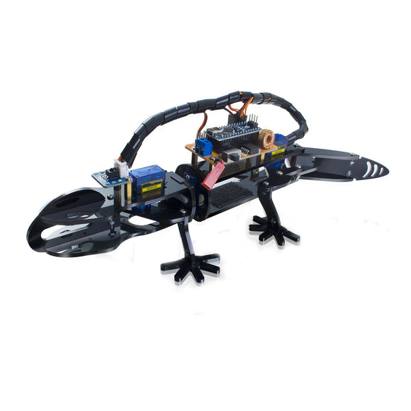 SunFounder Bionic Lizard Robot Visual Programming Educational Robot DIY Kit for Kids Remote Control