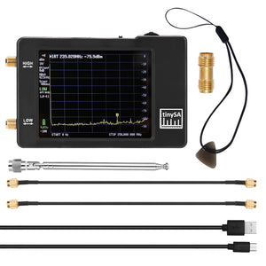 Tinysa 100kHz-350MHz 2.8 Inch Handheld Two Inputs Tiny Spectrum Analyzer Touch Screen Spectrum Analyzer 100 KHz-350MHz Input Frequency