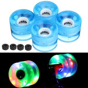 4PCS/Set 60x45mm Skateboard Wheels Glow Flash Light Longboard Light Wheels