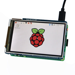 Geekwrom HD 3.5 Inch TFT Display Shield 800x480 For Raspberry Pi 3B 2B With 2 Keys And Remote IR