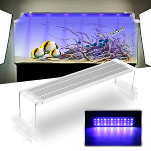 45CM 18W Touch Switch LED Aquarium Light Clip Two Modes Fish Tank Lamp Plant Grow Light 220V