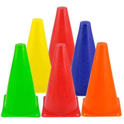 5xColorful Agility Marker Slalom Cones for Roller Skating Training Traffic Sport