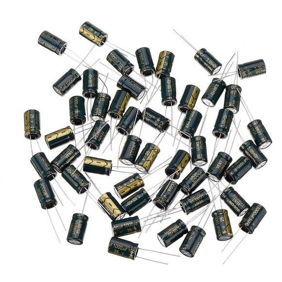 150pcs 25V 1000uf 10x16MM High Frequency Low ESR Radial Electrolytic Capacitor