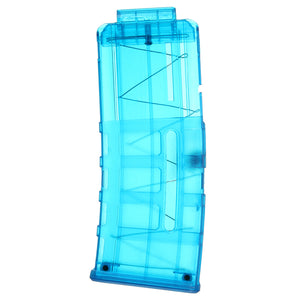 WORKER Mod ProphecyR 12 Darts Quick Reload Clip For Nerf N-Strike Blaster Blue Transparent Toys