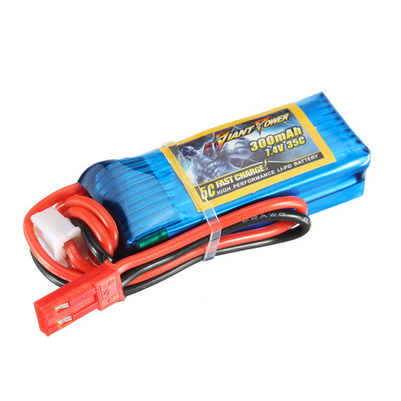 Giant Power 7.4V 300mAh 2S 35C Battery For HCP100s T-REX 150 F3P