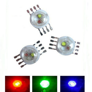 5pcs 3W RGB RGBW High Power 8pin LED Diodes Blub DIY Chip Light DC2.2-3.4V