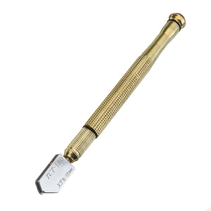 17mm Metal Handle Straight Head Oil Cutter Glass Cutter Oil Feed Glass Ceramic Tile Cutter