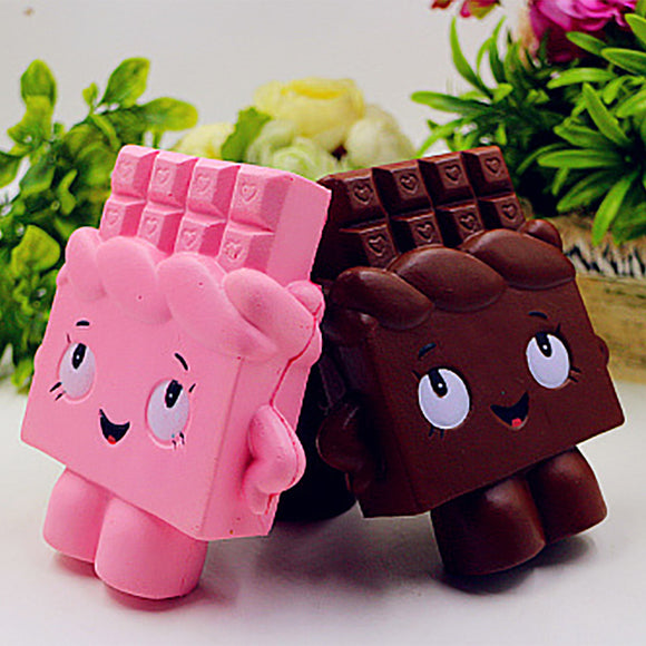 PU Simulation Of Chocolate Human Toy Squishy - Pressure Relief Toys Random Color