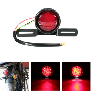 DC 12V Motorcycle LED Tail Stop Brake Rear Light Lamp For Harley Bobber Chopper Cafe Racer