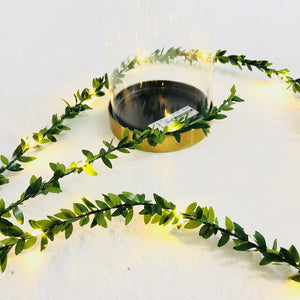 5M 50LED/10M 100LED Battery Operated Leaf Garland Copper Wire LED String Light Home Decor DC4.5V