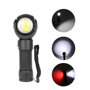 Protable 360 Degree Rotating T6 COB Work Lamp Dual LED Light Magnetic USB Rechargeable EDC Tool