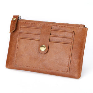 Leather Coin Purse Multi-function Coins Bag Card Mini Key Case