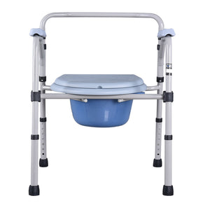 Folding Commode Seat Portable Medical Toilet Chair StoolFor Senior Adults Handicap Elder