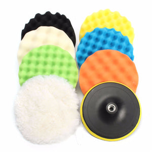 8pcs 7 Inch Sponge Polishing Waxing Buffing Pads