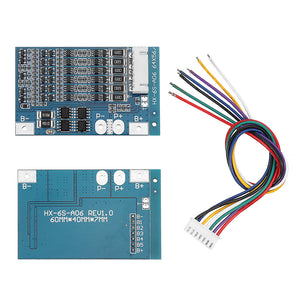 6S 22.2V Li-ion 18650 Lithium Battery BMS Charger Protection Board With Balance Integrated Circuits