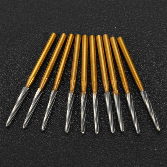 10pcs Tungsten Steel Carbide Dental Burs Drill Bits Tooth Extraction Burs Drills