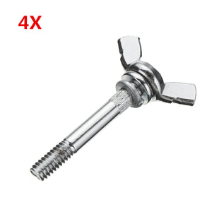 4Pcs Wing Head Bolts Wingbolts Nut Butterfly Screw Replacement Stilts Accessory