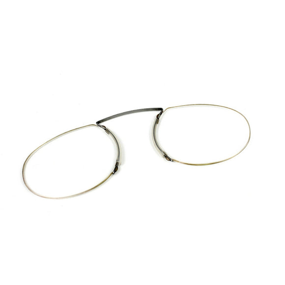 KCASA Nose Clip Unisex Reading Glasses Portable Wallet Frameless Reader Mini Presbyopia Glass