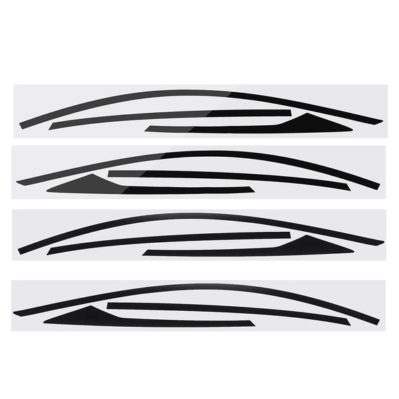 Side Window Sticker Decal for 2018 Hondas Accord Chrome Trim Blackout