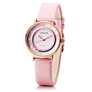 JULIUS 927 Flowing Bead Dial Fashion Ladies Student Quartz Wrist Watch