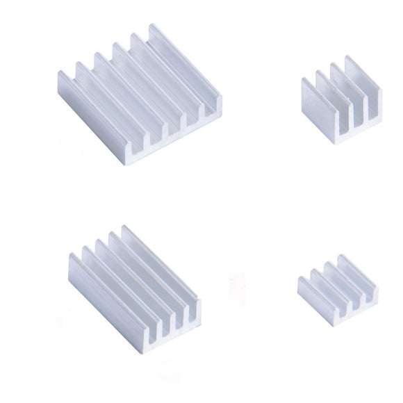 52Pi 4 Pcs Set Aluminum Heat Sink Silver for Raspberry Pi 4B