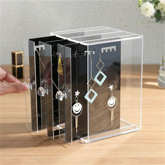 Acrylic Jewelry Holder Display Earring Necklace Bracelet Stand Organizer for Shops