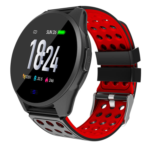 Bakeey CK20S Tempered Glass Carbon Fiber Case Breathing Light 24hour Heart Rate Long Battery Life Smart Watch