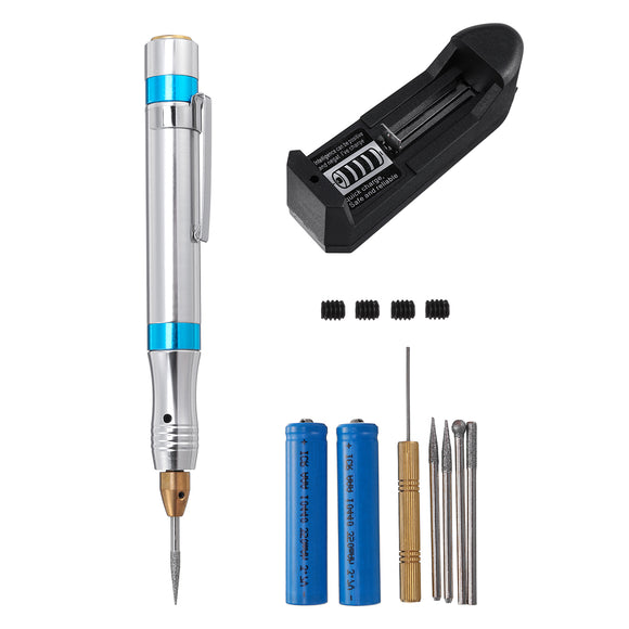 KX 350mah Metal Glass Engraving Pen Portable Mini Electric Grinding Pen DIY Rotary Tool Grinding for Carving Cutting Polishing