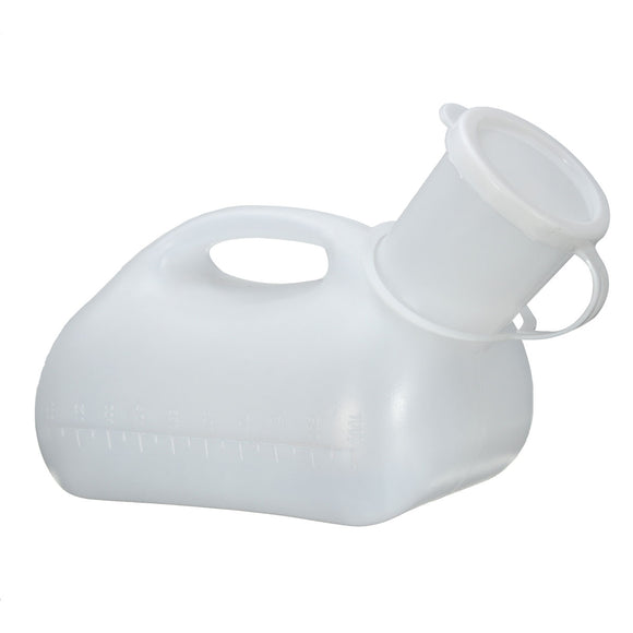 White 1000ml Male Men Urinal Spill Resistant Portable Plastic Pee Bottle Camping Toilet