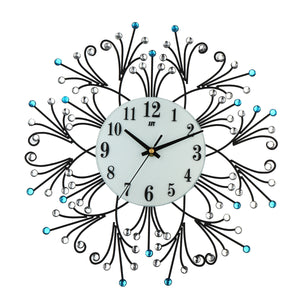 Modern Style Diamond 3D Silent Wall Clock Non-Ticking Movement For Home Office Restaurant Decor