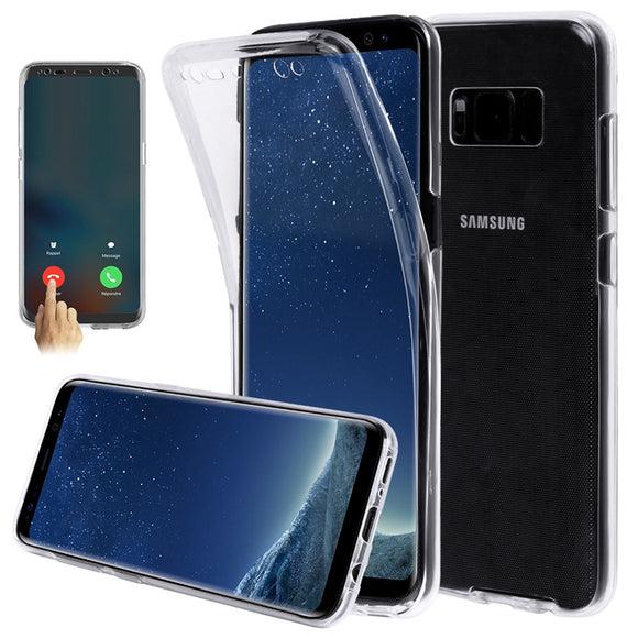Full Body Transparent Touch Screen TPU Case For Samsung Galaxy S8 Plus