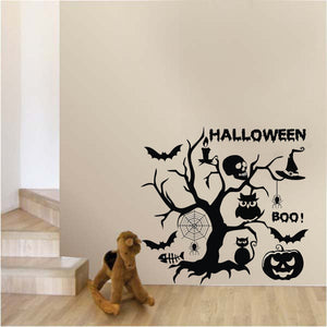 KST-3 Halloween Magic Tree PVC Wall Stickers Living Room Bedroom Decoration Wall Stickers