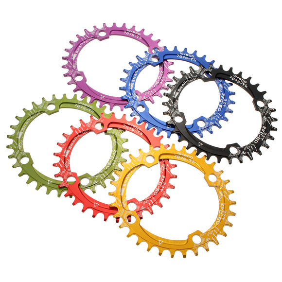 SNAIL 32T Oval Ddisc Chainring Bicycle Crankset 104MM Chainwheel Bike Single-tooth Positive and Nega