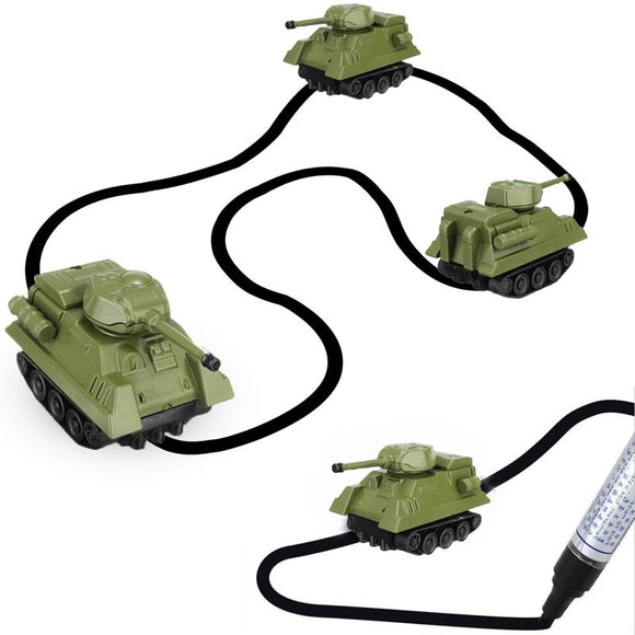 Mini Tank Small Micro Electric Line Following Tank Car Toys Friends Children Birthday Gift