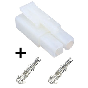 Male Connector Plug & 2 Female Terminals For Optimate Accumate Battery Charger