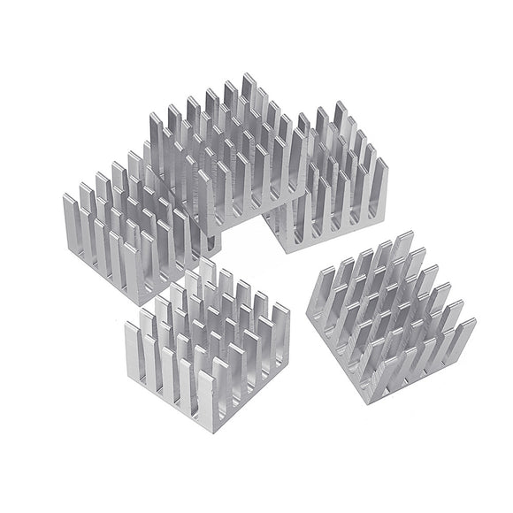 5Pcs 20x20x15mm DIY IC Chip Heat Sink Extruded Cooler Aluminum Heat Sink