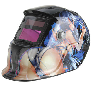 Beautiful Girl Solar Auto Darkening Arc Tig Mig Welding Grinding Helmet Welder Mask