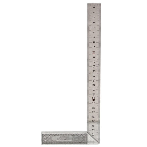 30cm 12inch Metal Engineers Try Square Set Measurement Tool Right Angle 90 Degrees Ruler