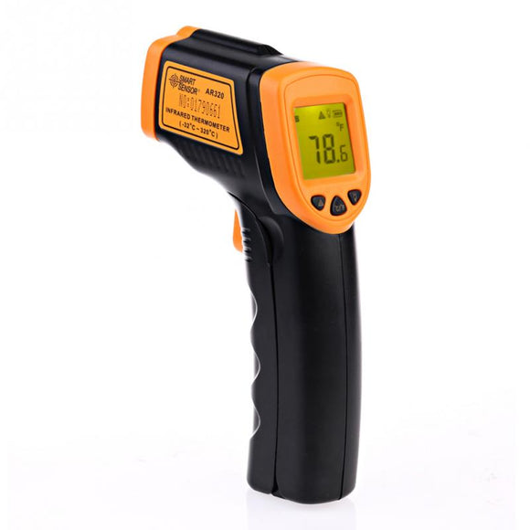 AR320 Digital Infrared Thermometer Non Contact IR Laser Point Gun Pyrometer -32~380(-26~716)