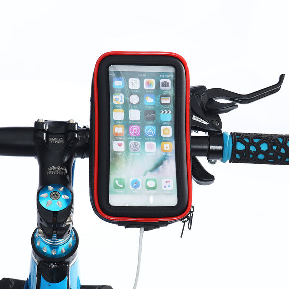 Waterproof Bike Bicycle Motorcycle Handlebar Phone Bag Phone Holder For 4.0-6.5 Inch Smart Phone iPhone XS Max Samsung Galaxy S10+